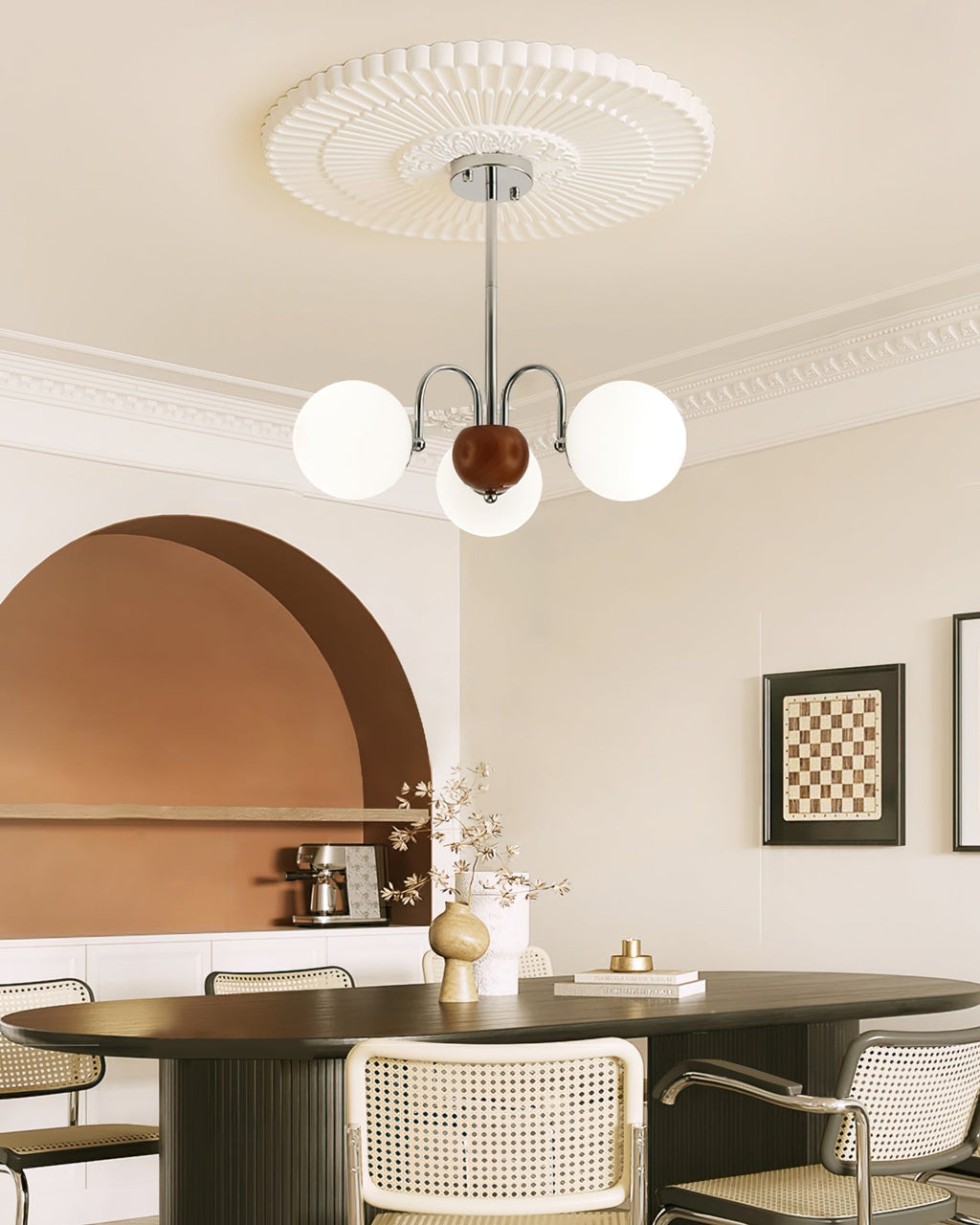 WINTHROP SILVER GLEAMING CEILING LANTERN