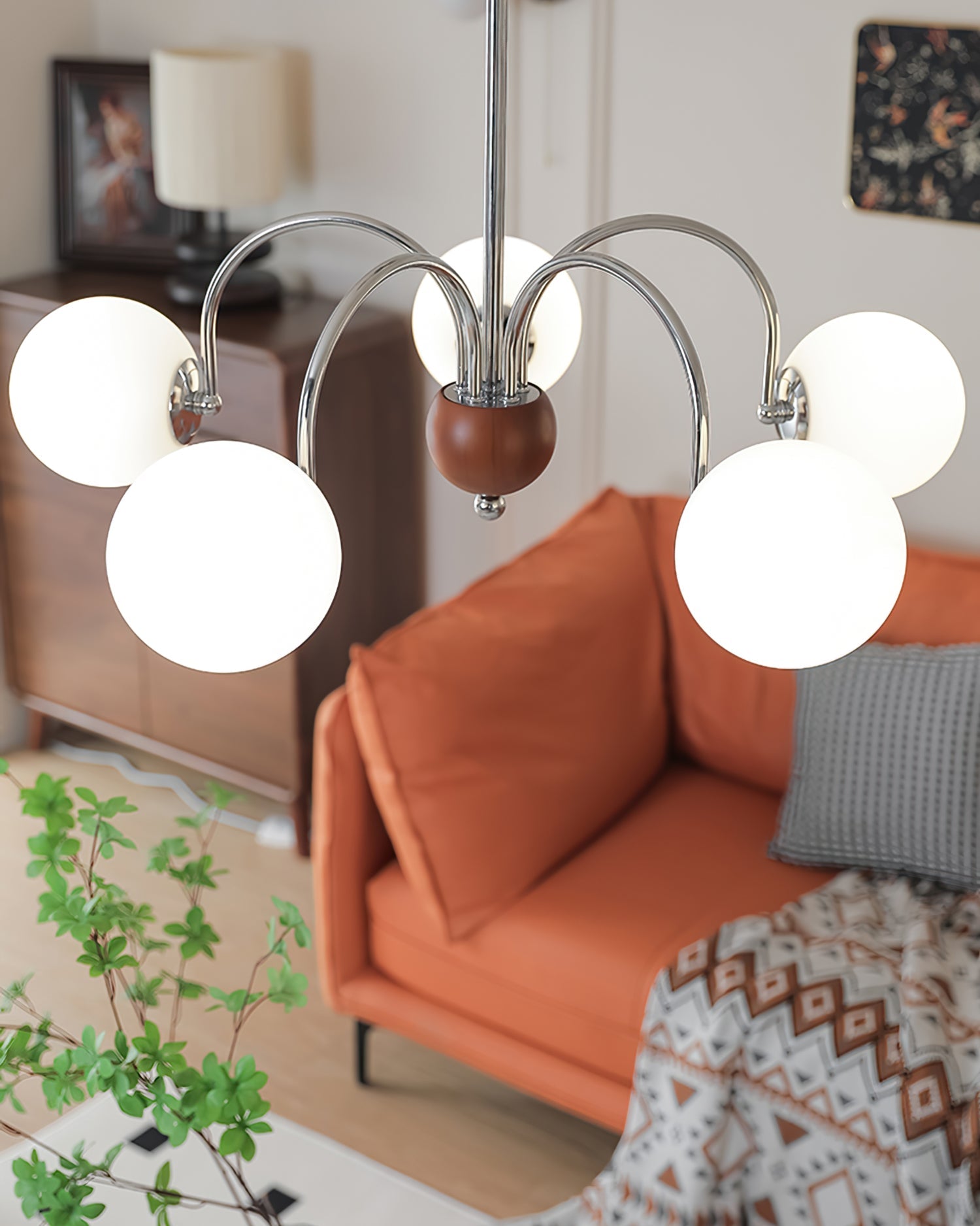 WINTHROP SILVER GLEAMING CEILING LANTERN