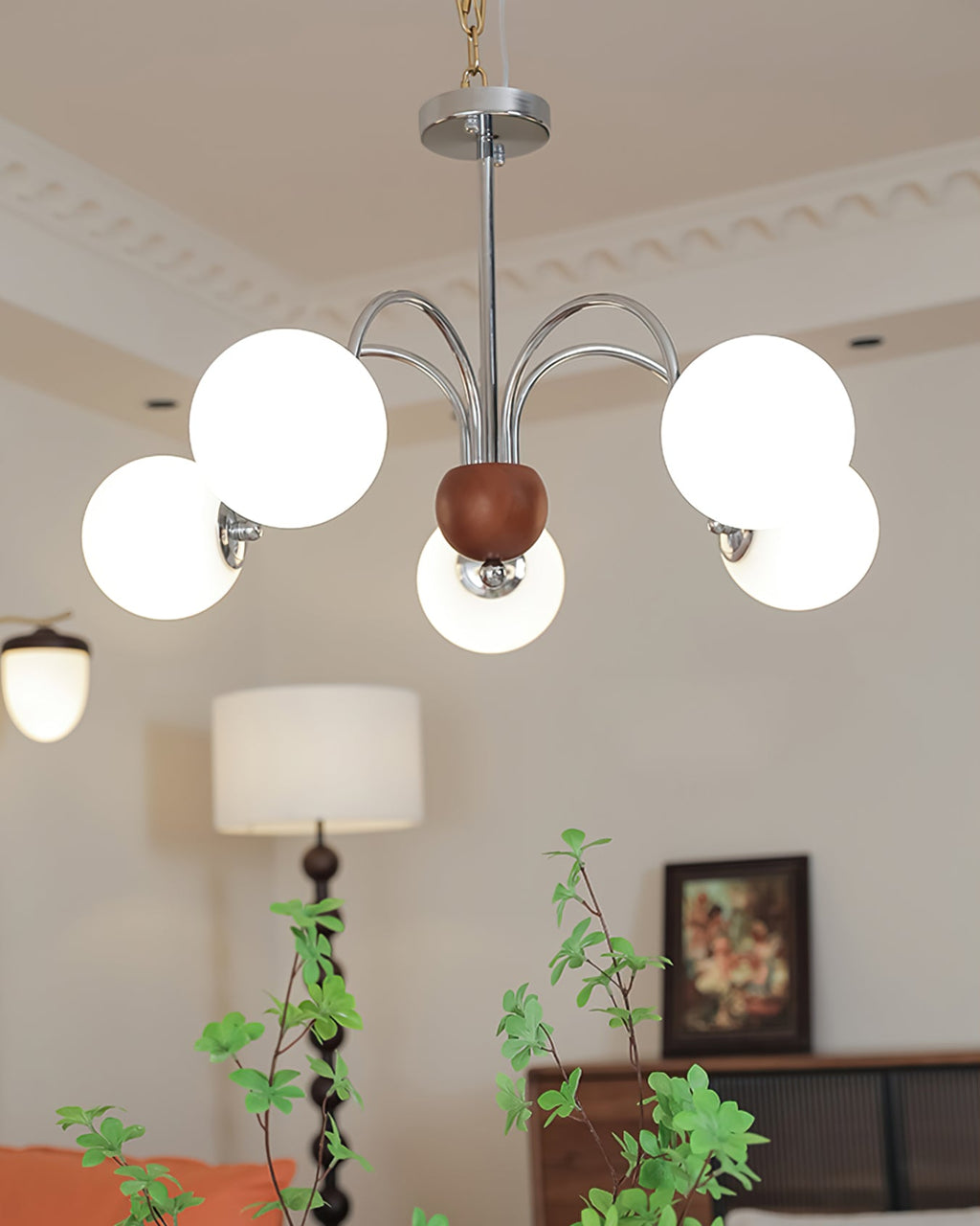 WINTHROP SILVER GLEAMING CEILING LANTERN