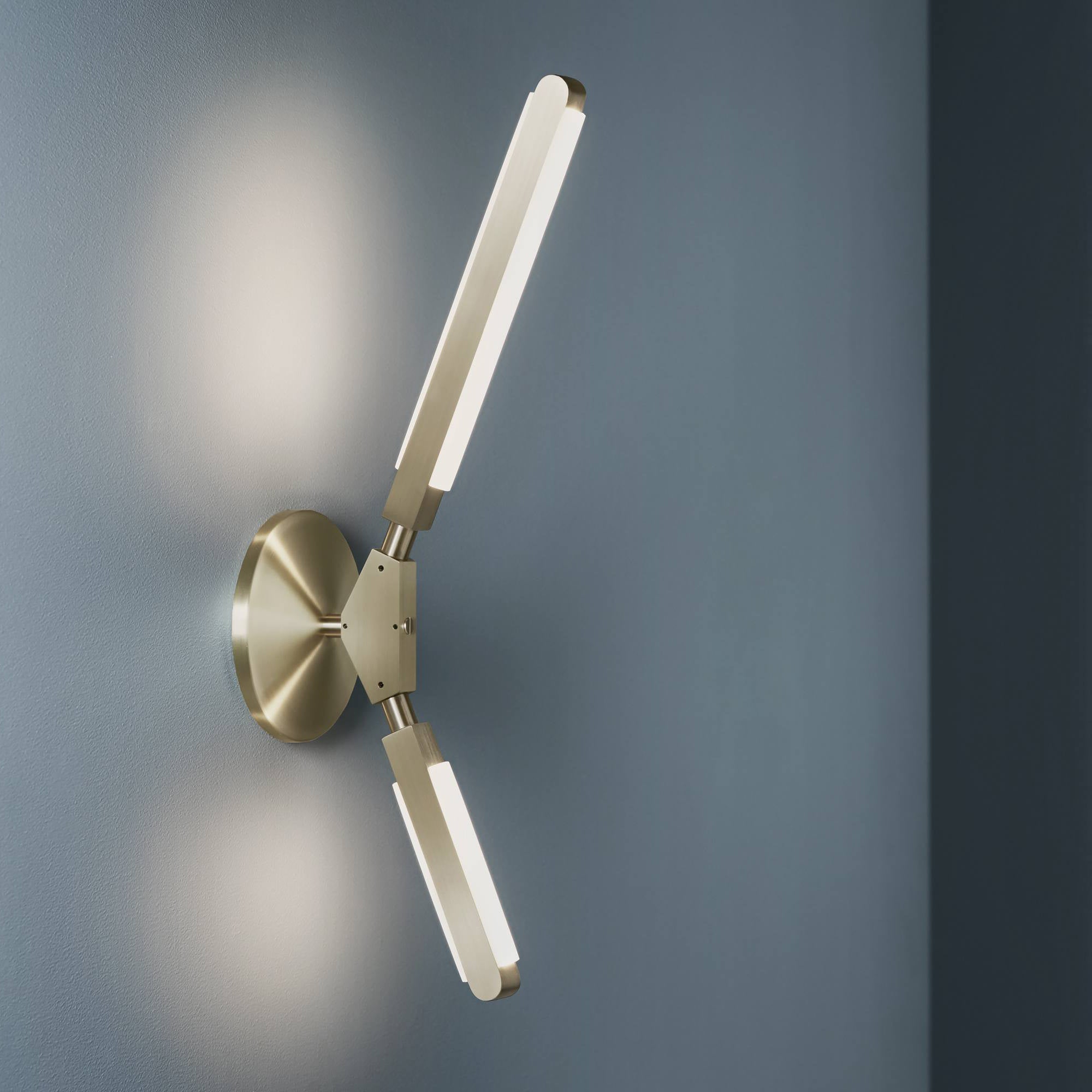 CLARINGTON RUSTIC FROSTED GLASS WALL SCONCE