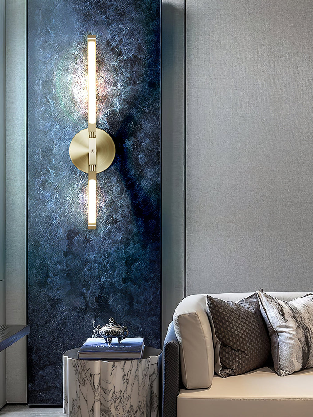 CLARINGTON RUSTIC FROSTED GLASS WALL SCONCE