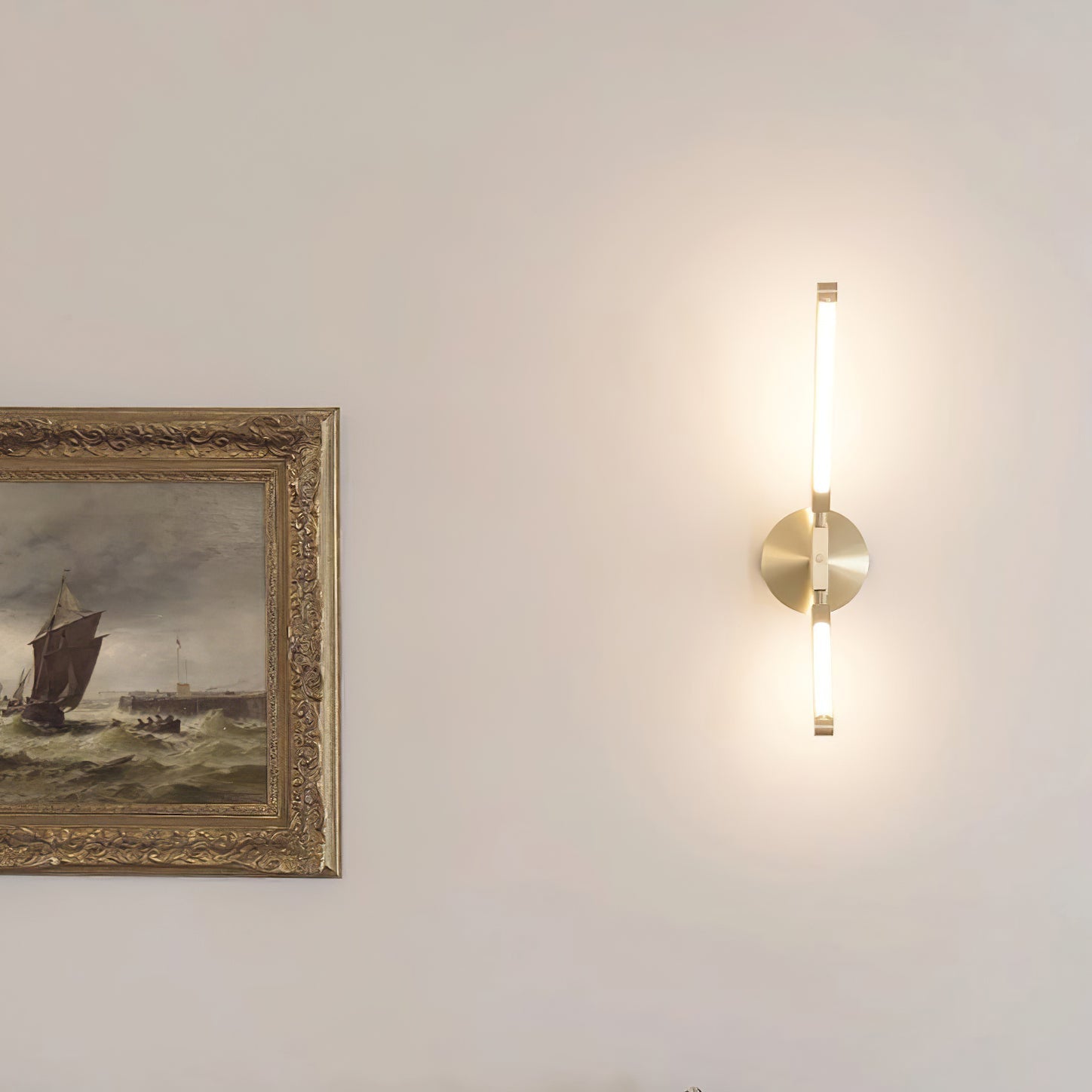 CLARINGTON RUSTIC FROSTED GLASS WALL SCONCE