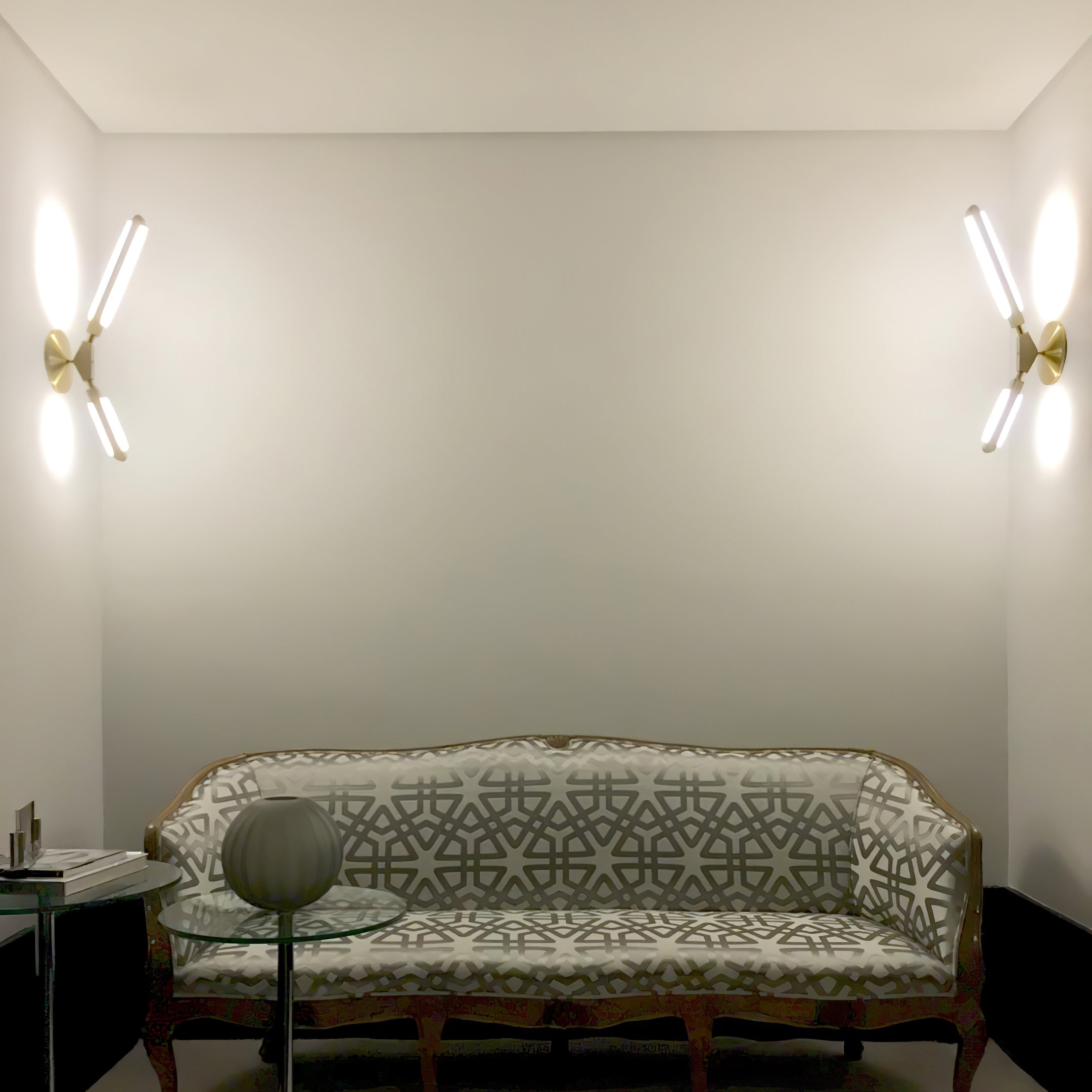 CLARINGTON RUSTIC FROSTED GLASS WALL SCONCE