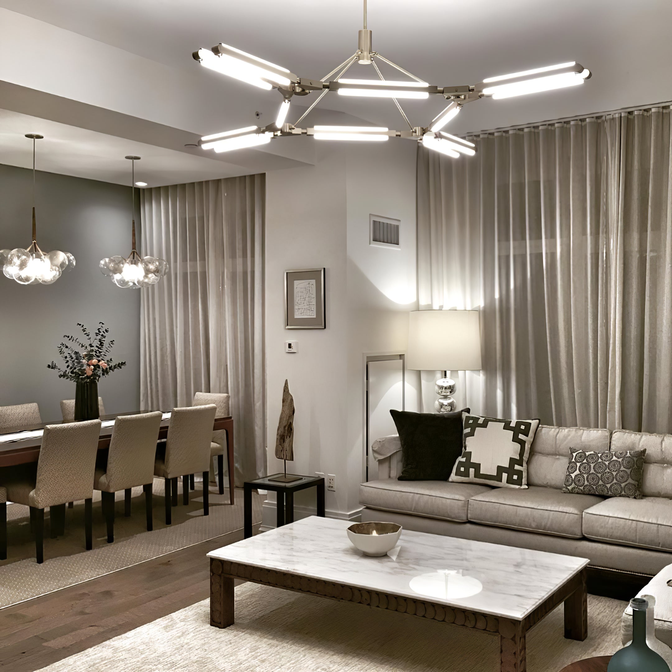 WINTHORPE CRYSTAL LUMINAIRE