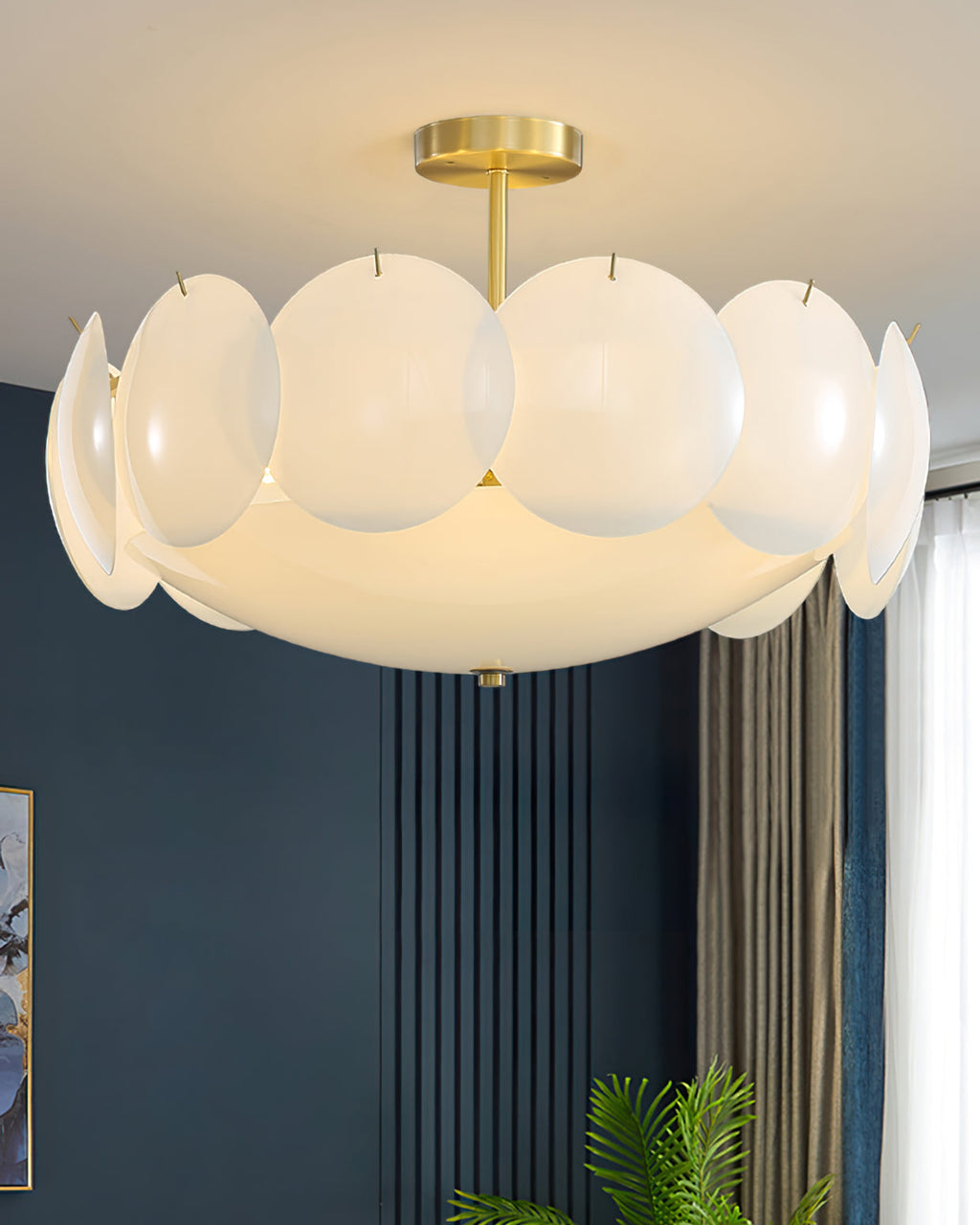 RAVENHURST GEOMETRIC GLASS CEILING ILLUMINATOR