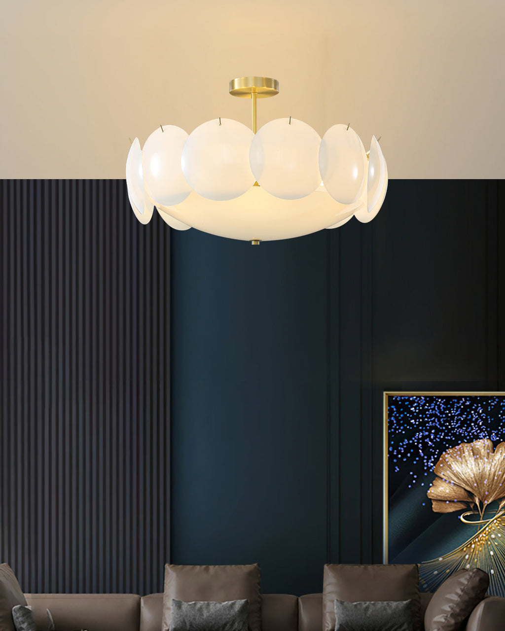 RAVENHURST GEOMETRIC GLASS CEILING ILLUMINATOR