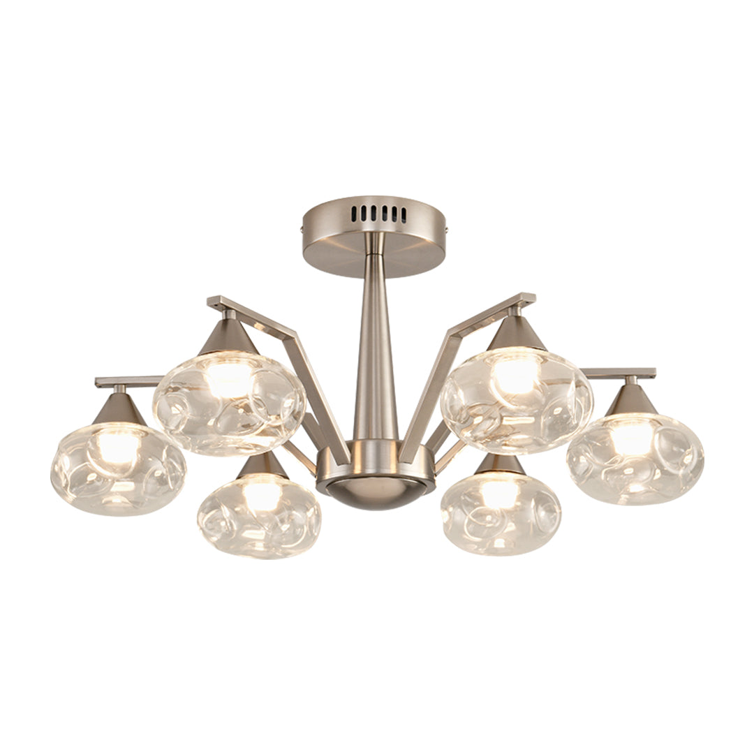 WINTERBOURNE SILVER STARBURST CEILING FIXTURE