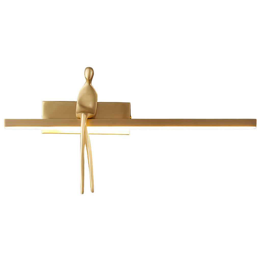 VINCENT GILDED FIGURE LED WALL LAMP