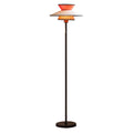 FENWICK VINTAGE PULL CHAIN FLOOR LAMP WITH TEXTILE SHADE