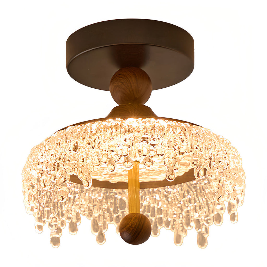 WINTHROP WALNUT DROP CEILING LANTERN