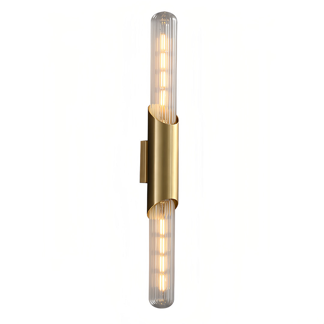 WINDSOR CRYSTAL DRUM CHANDELIER, BROMLEY HORIZONTAL FLAME SCONCES & KENSINGTON SLEEK RECESSED LIGHTS