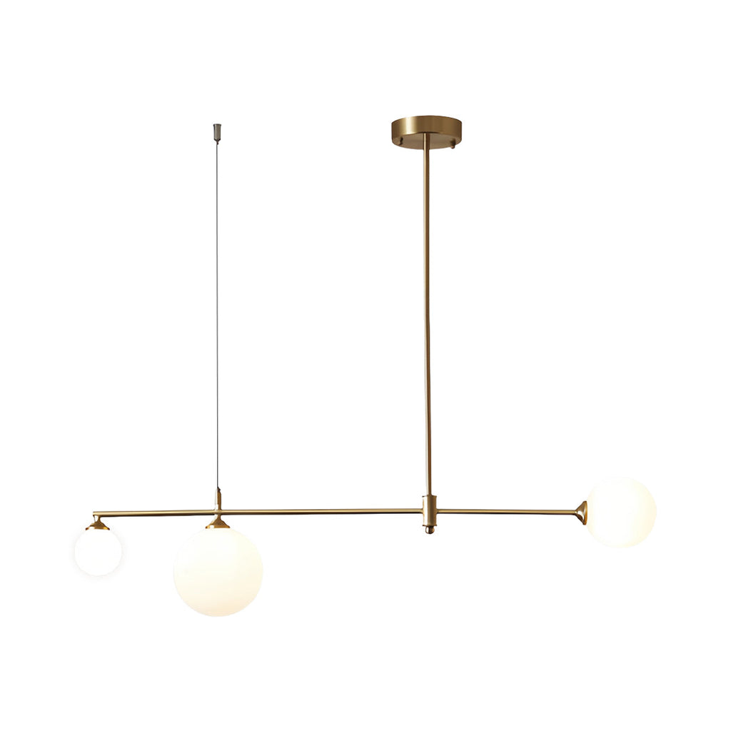 BRYCE BUBBLE GLASS HANGING LANTERN IN GOLD