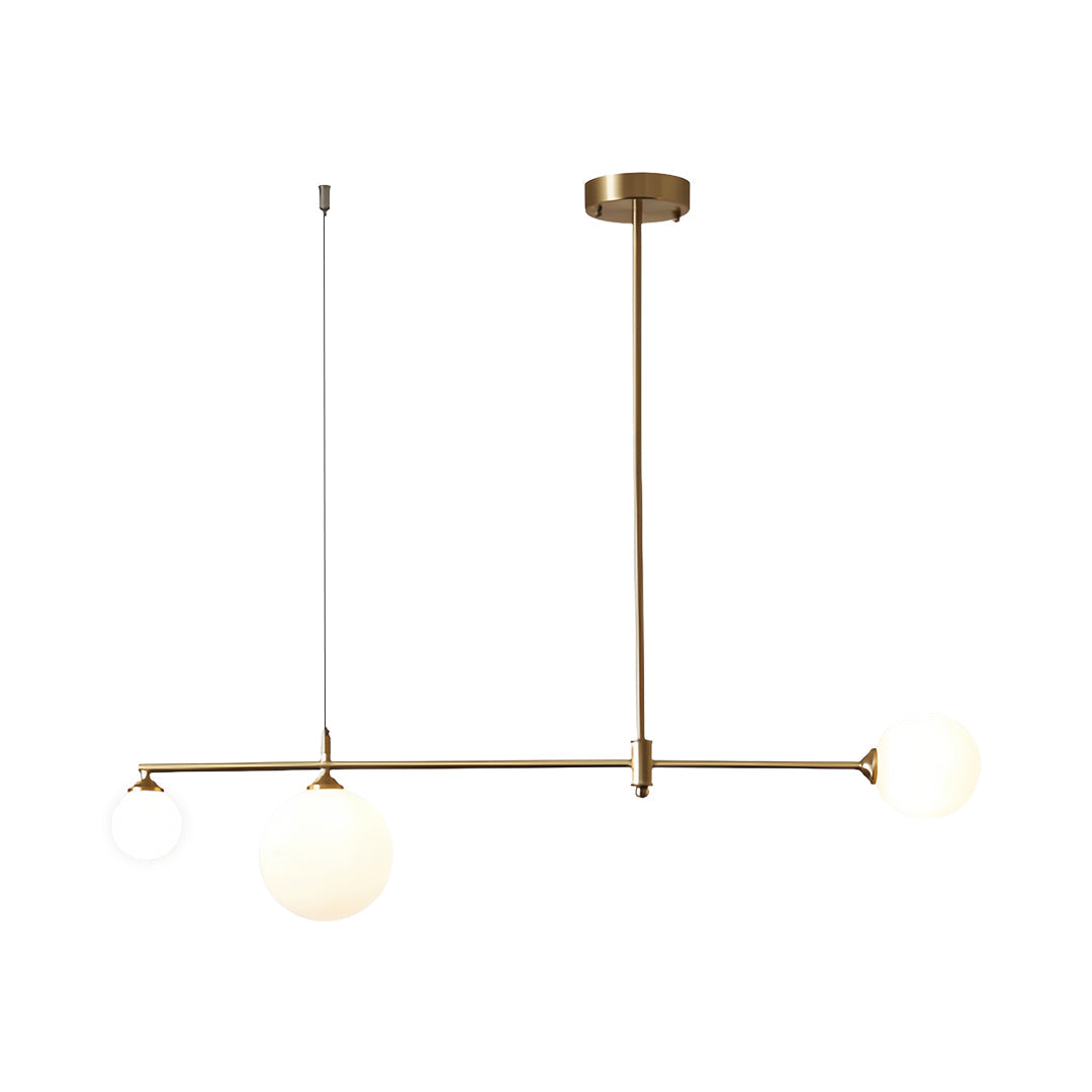BRYCE BUBBLE GLASS HANGING LANTERN IN GOLD