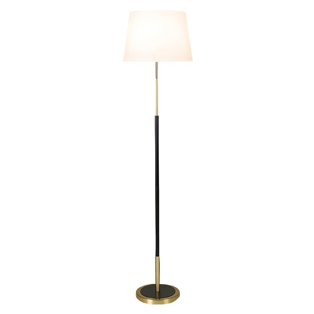 BRAMBLETON IRON CANOPY FLOOR LAMP WITH TEXTILE SHADE