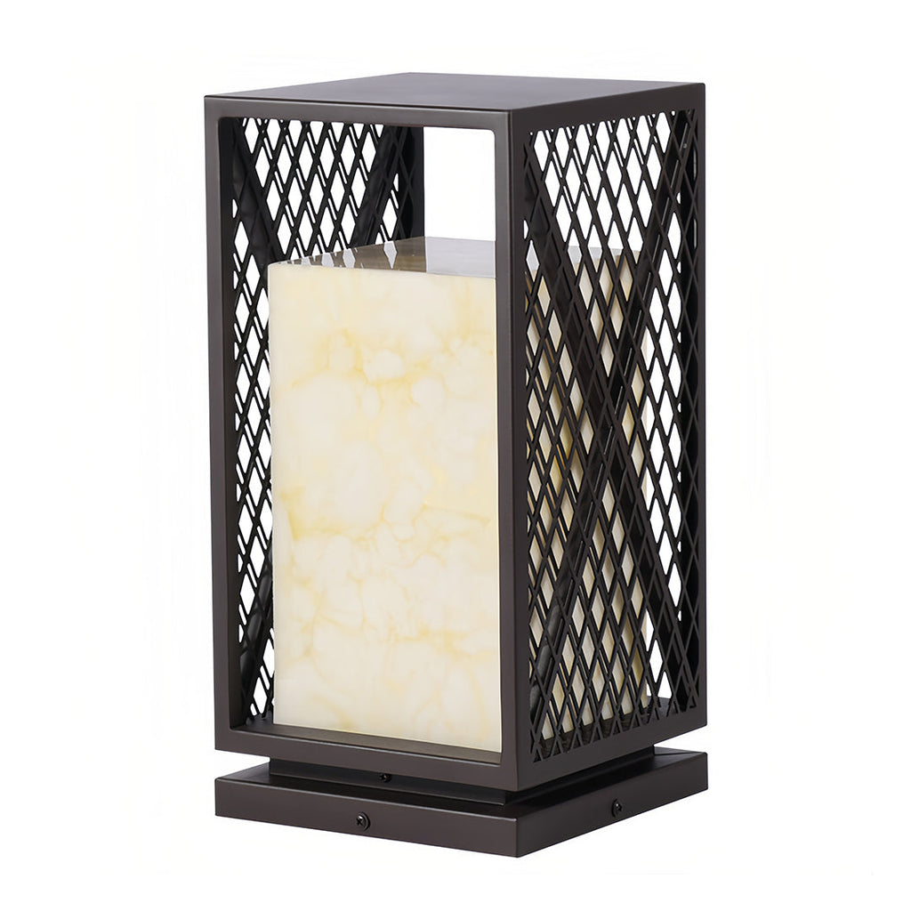 RAVENHURST SQUARE METAL OUTDOOR LANTERN, WEATHER-RESISTANT ILLUMINATION