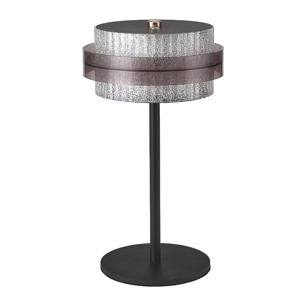 WINTHORPE IRON FRAME TABLE LANTERN WITH VINTAGE PS SHADE