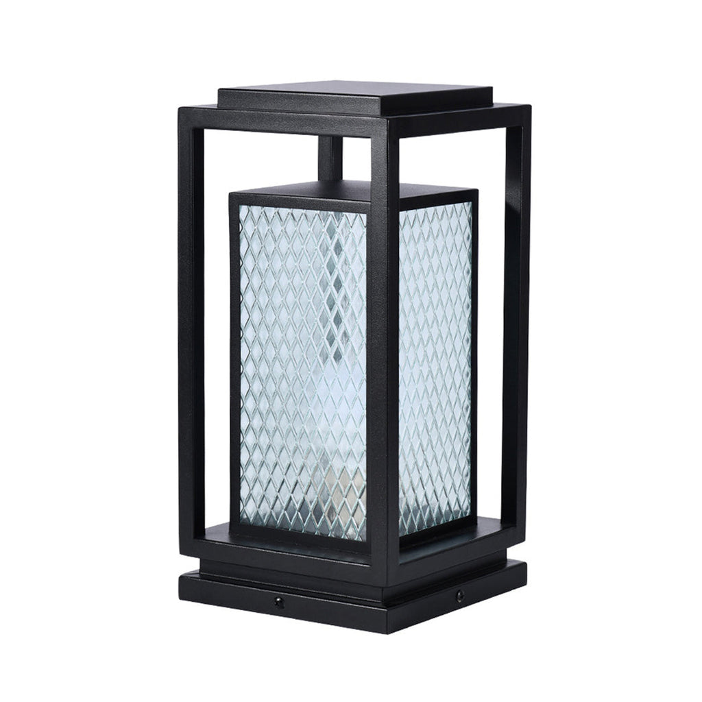 RAVENWOOD SQUARE WEATHERED GLASS GARDEN LANTERN