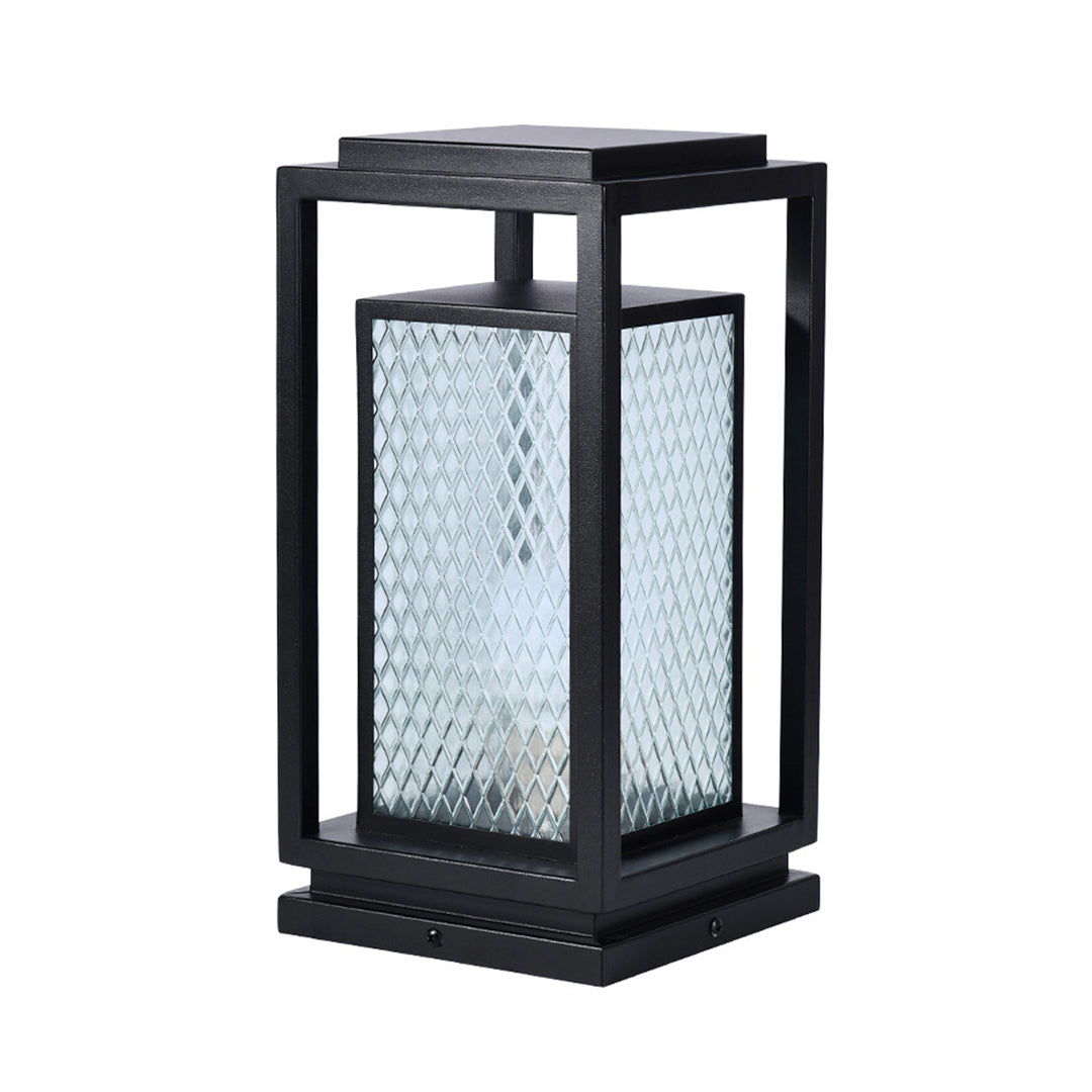 RAVENWOOD SQUARE WEATHERED GLASS GARDEN LANTERN