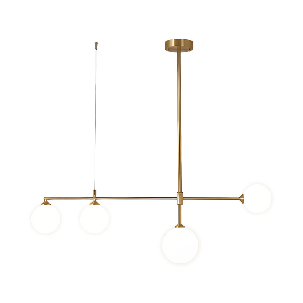BRYCE BUBBLE GLASS HANGING LANTERN IN GOLD