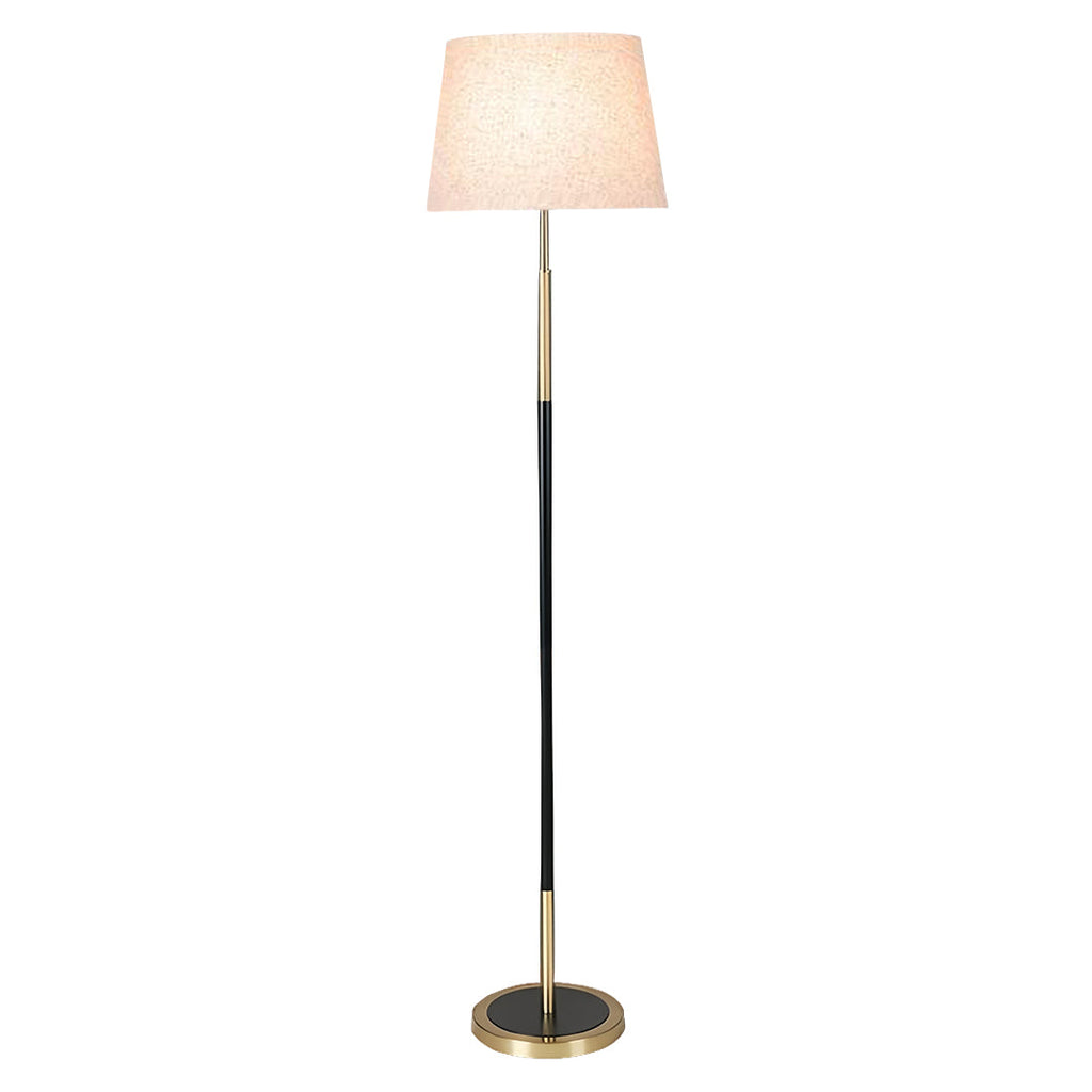 BRAMBLETON IRON CANOPY FLOOR LAMP WITH TEXTILE SHADE