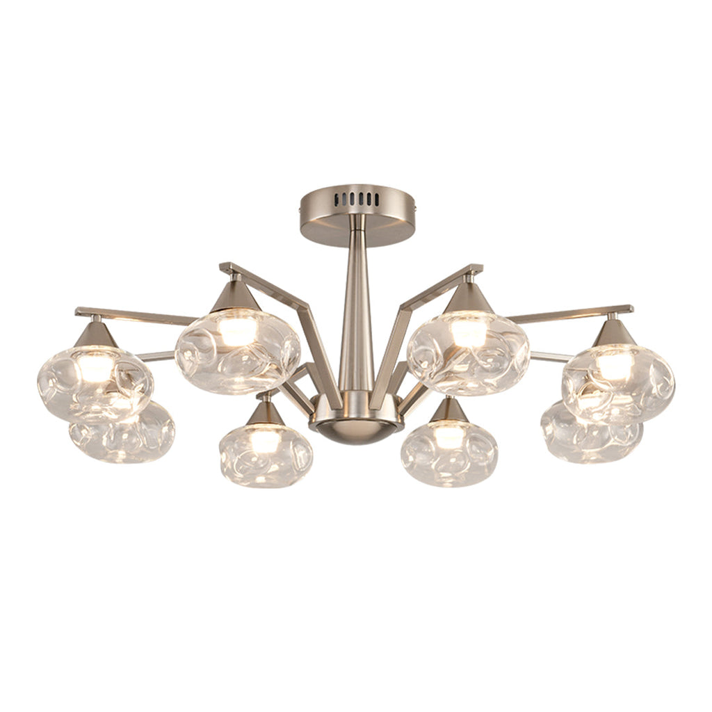WINTERBOURNE SILVER STARBURST CEILING FIXTURE
