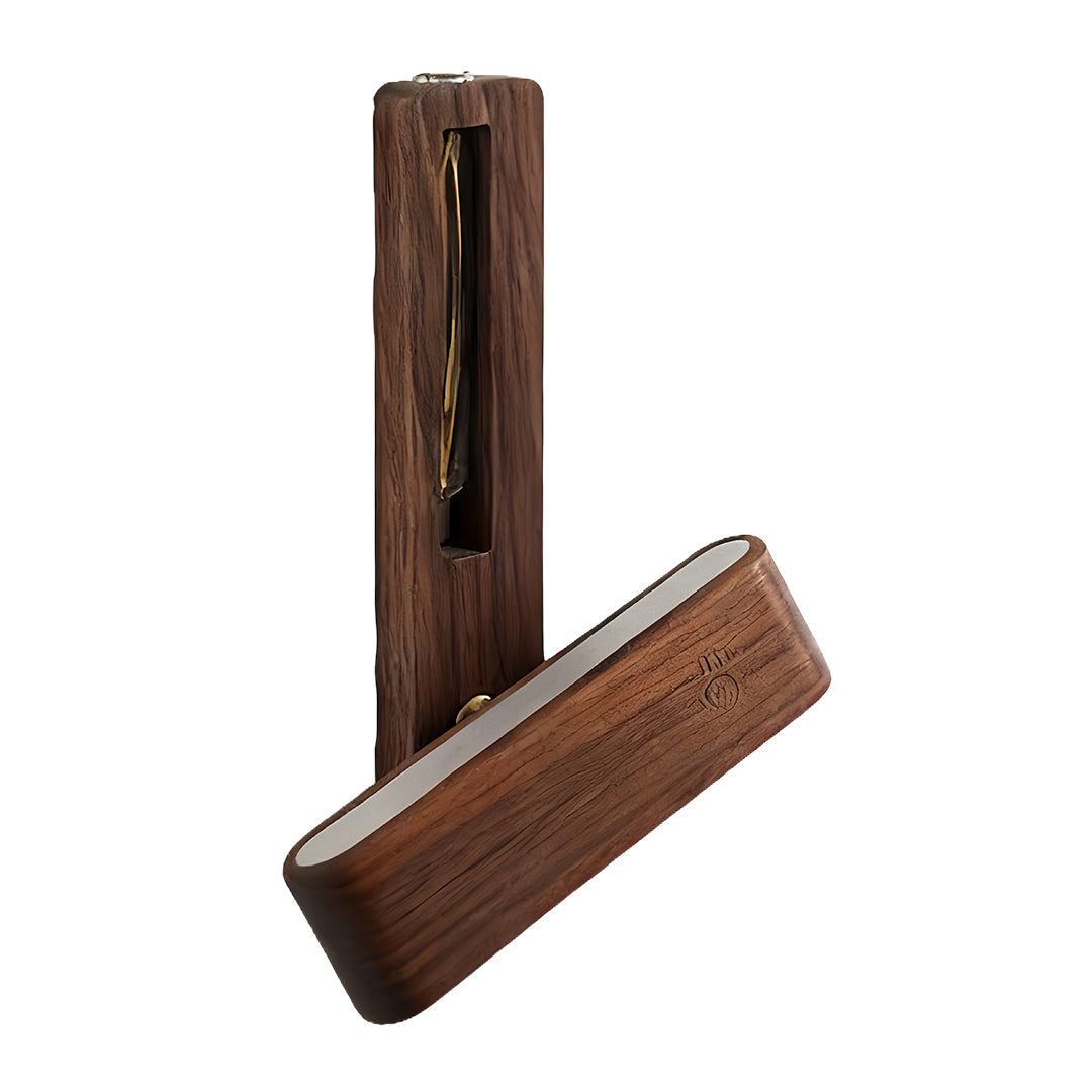 FENWICK WOODEN ILLUMINATED VASE LIGHT WITH MAGNETIC WIRELESS DESIGN