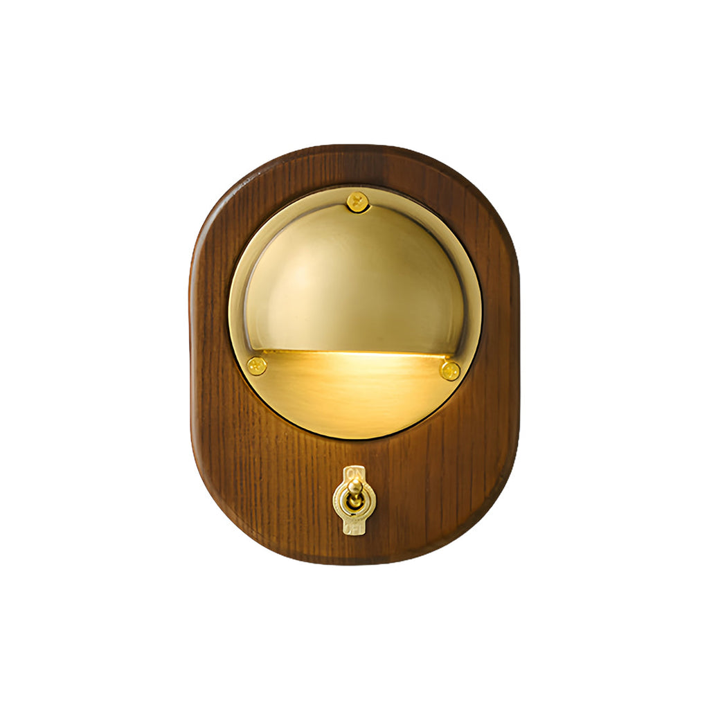 WINTHROP WOODEN SCULPTURAL WALL LANTERN