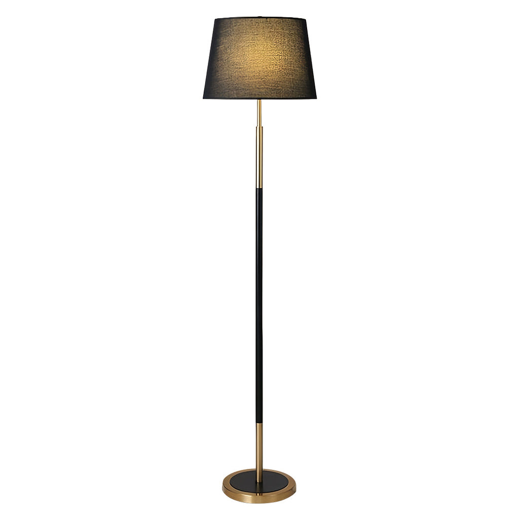 BRAMBLETON IRON CANOPY FLOOR LAMP WITH TEXTILE SHADE