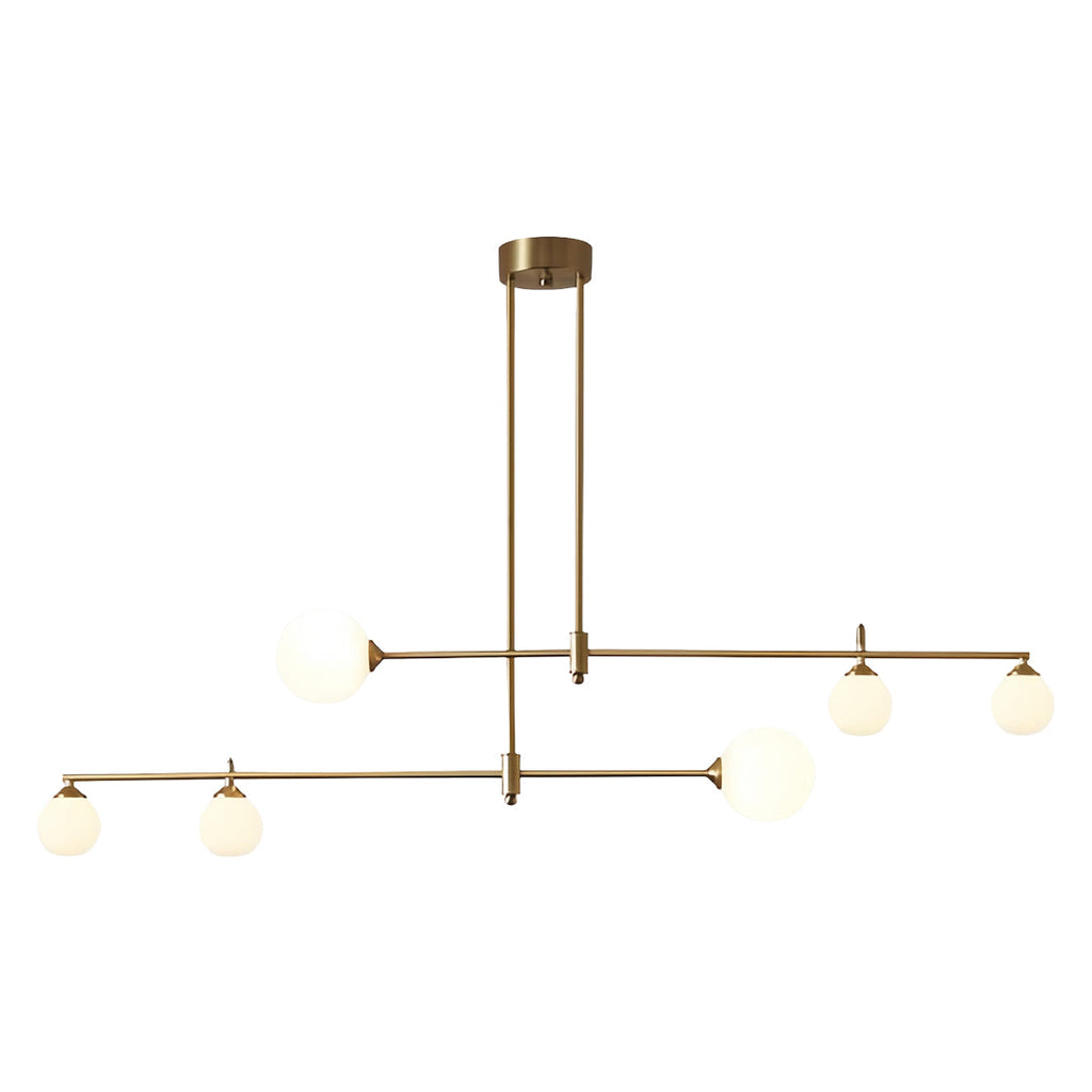 BRYCE BUBBLE GLASS HANGING LANTERN IN GOLD