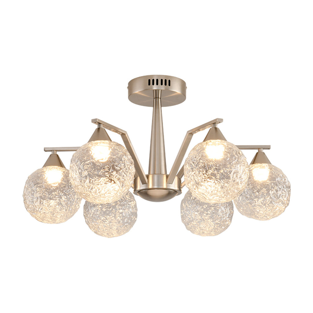WINTERBOURNE SILVER STARBURST CEILING FIXTURE