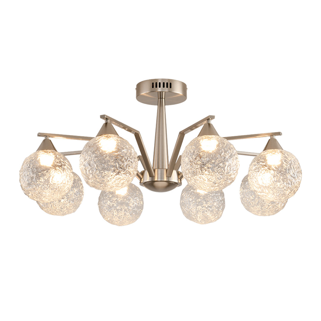 WINTERBOURNE SILVER STARBURST CEILING FIXTURE