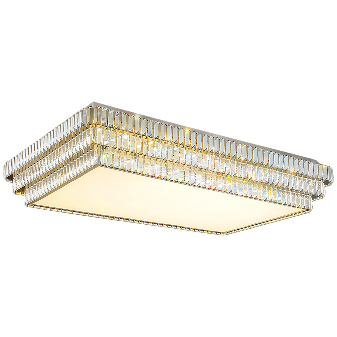 WINDSOR CRYSTAL RAY FLUSH MOUNT LUMINAIRE