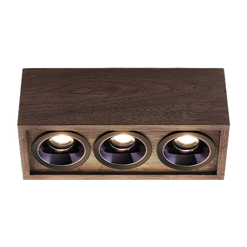 CHESTERFIELD WALNUT TRIO RECESSED LIGHTING