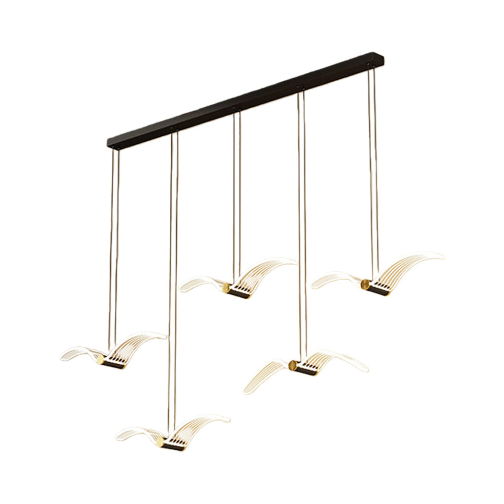 WINDSOR ACRYLIC SEAGULL STRAND CHANDELIER