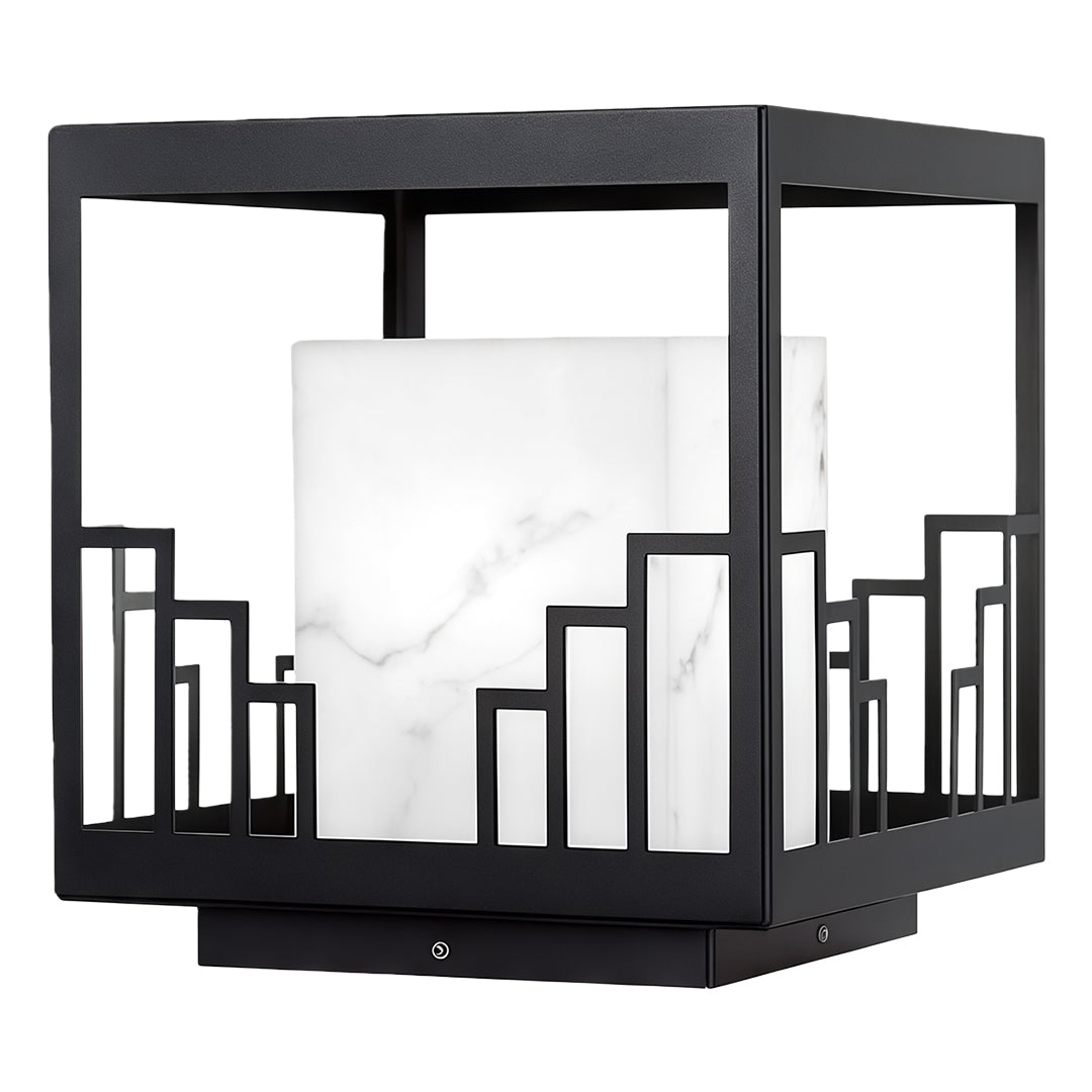 THORNBURY WEATHERED IRON OUTDOOR COLUMN LANTERN