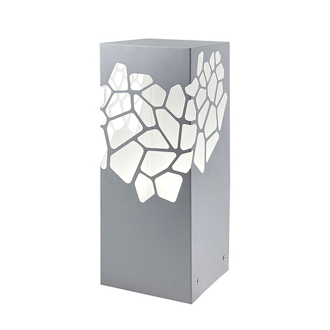 WINDSOR WHITE HOLLOW BOLLARD LANTERN FOR OUTDOOR LANDSCAPING