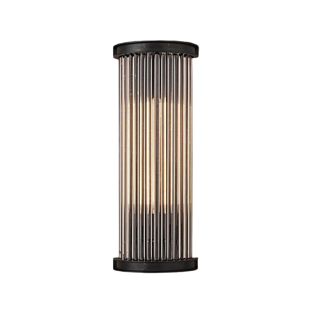 RAVENWOOD VINTAGE SEMI-CIRCULAR GLASS ROD WALL LANTERN