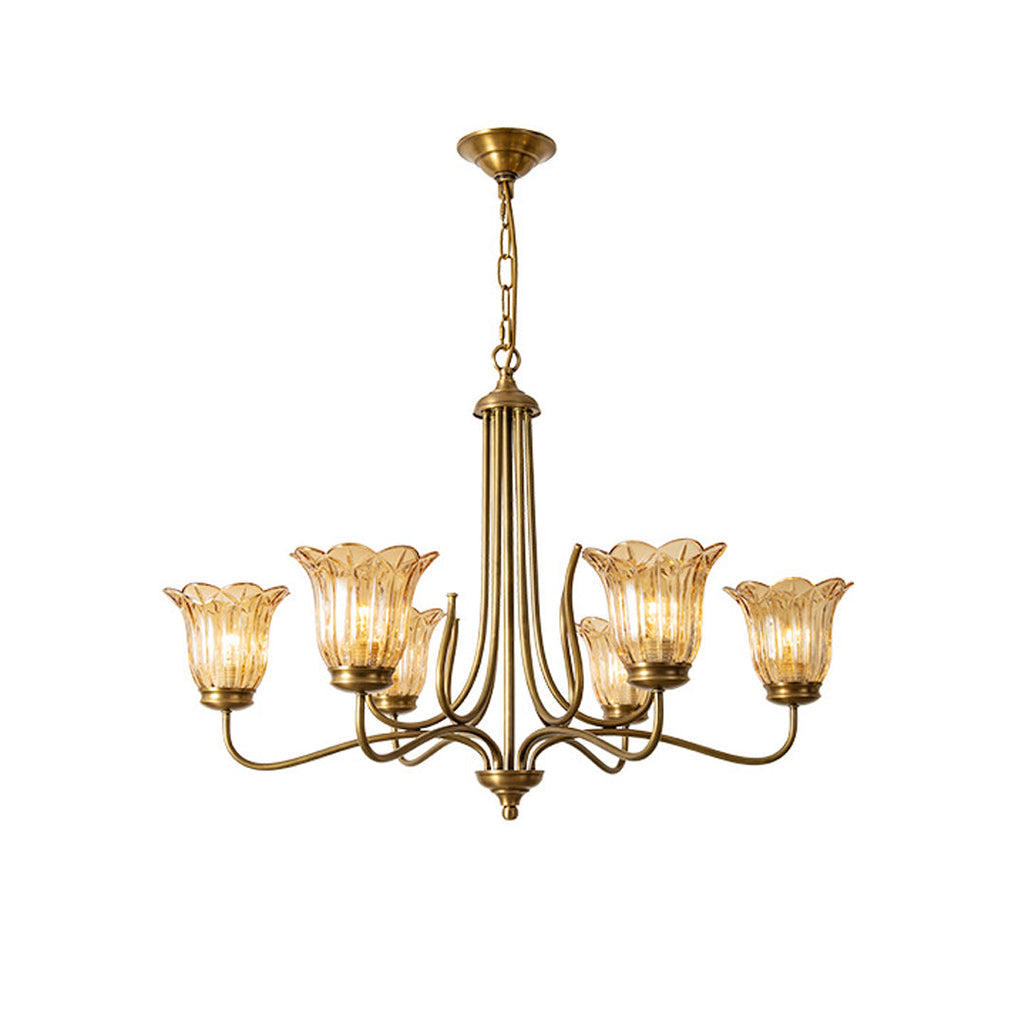 WINDSOR COPPER GLASS ORB CHANDELIER