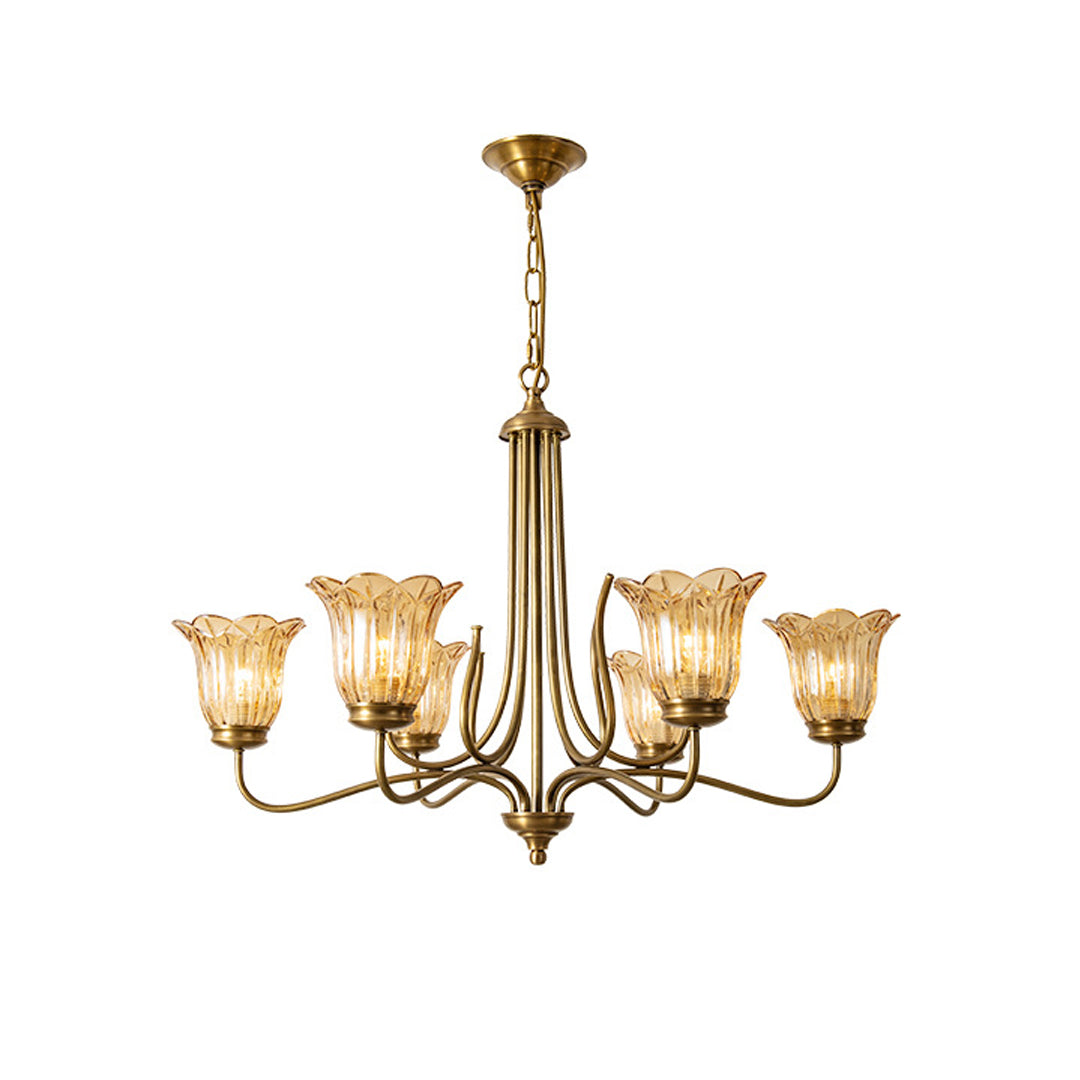 WINDSOR COPPER GLASS ORB CHANDELIER
