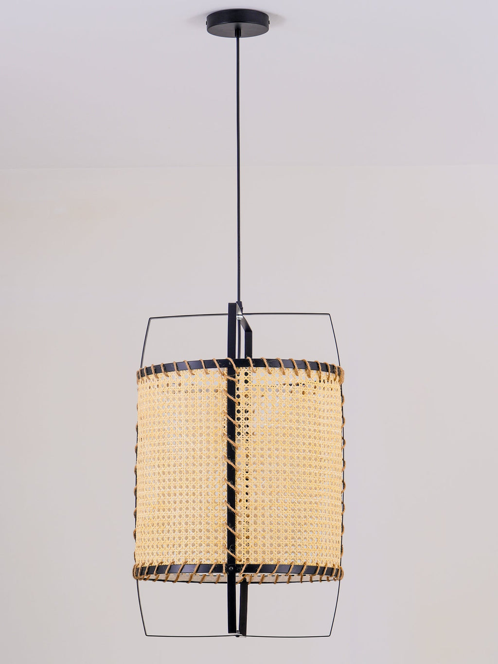WINTHORPE WOVEN RATTAN CEILING LANTERN
