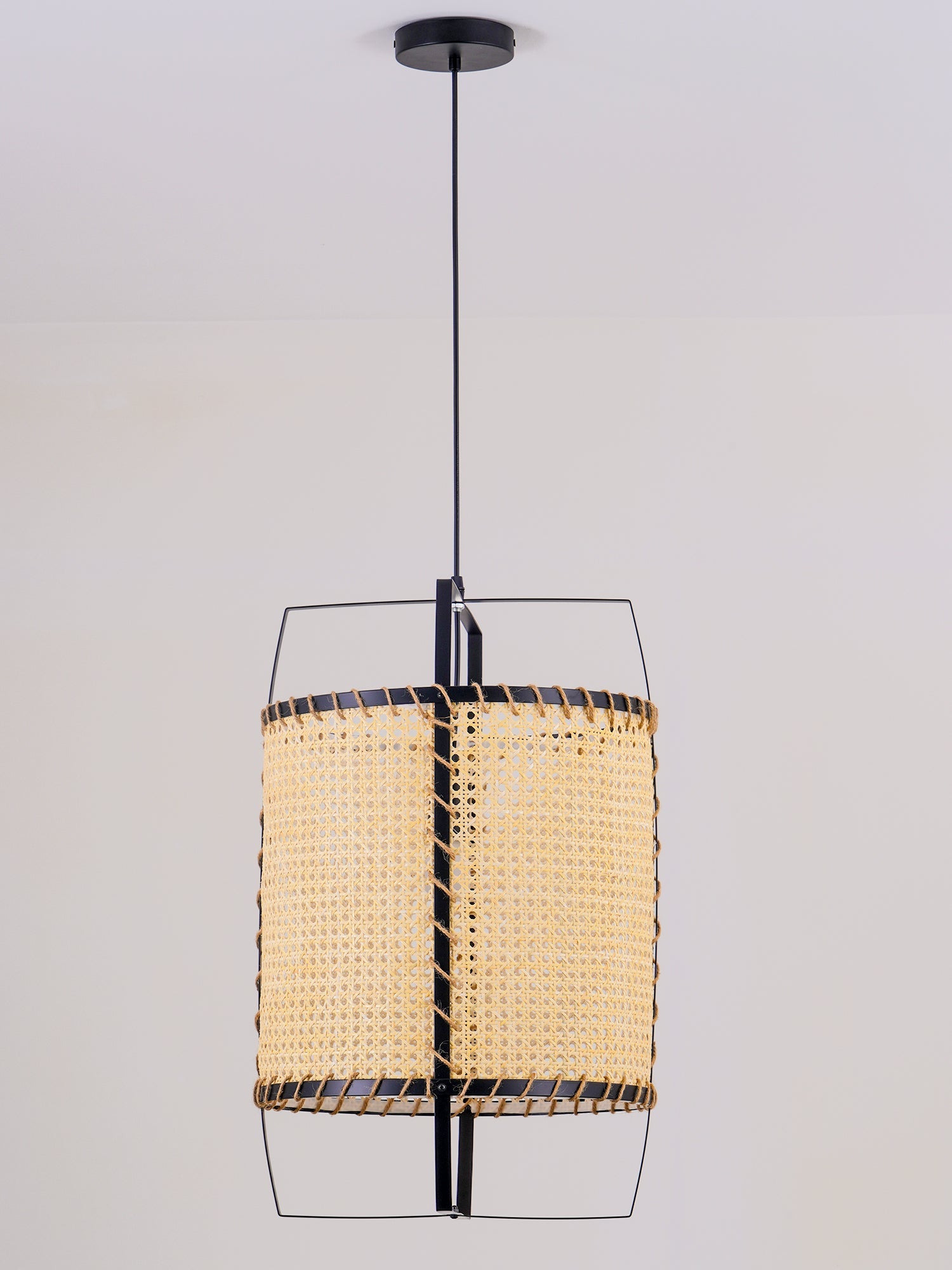WINTHORPE WOVEN RATTAN CEILING LANTERN