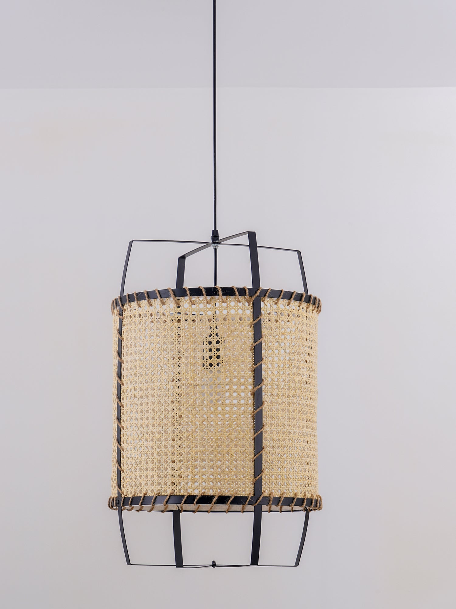 WINTHORPE WOVEN RATTAN CEILING LANTERN