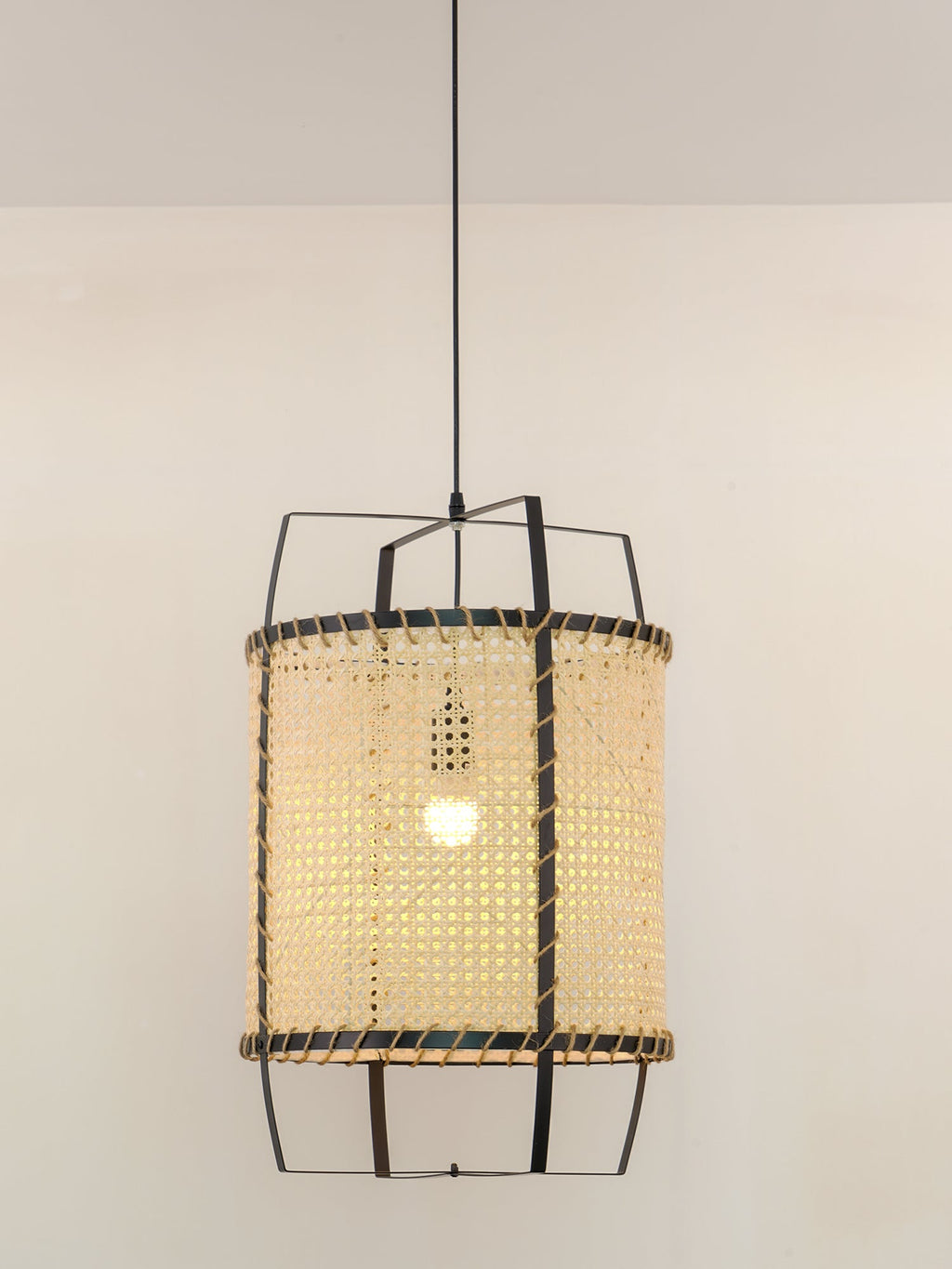 WINTHORPE WOVEN RATTAN CEILING LANTERN