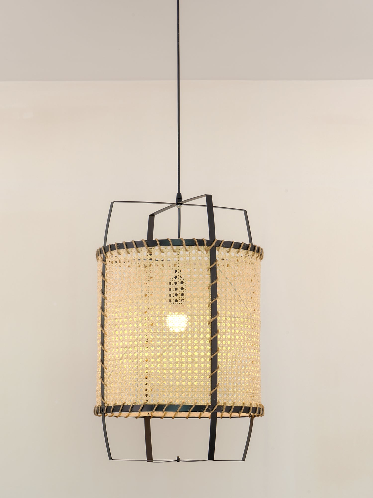 WINTHORPE WOVEN RATTAN CEILING LANTERN