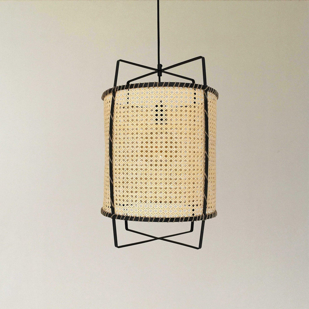 WINTHORPE WOVEN RATTAN CEILING LANTERN