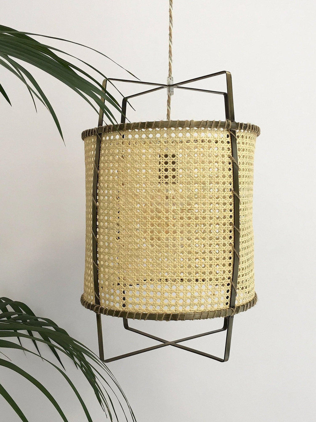 WINTHORPE WOVEN RATTAN CEILING LANTERN