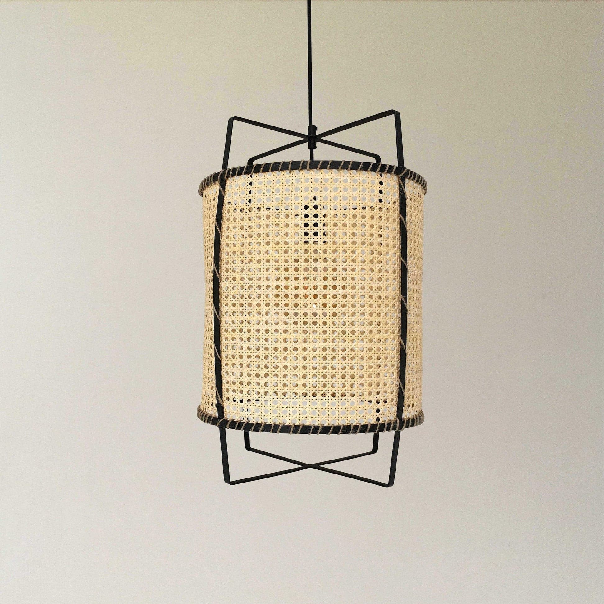 WINTHORPE WOVEN RATTAN CEILING LANTERN