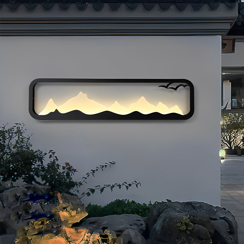 WINDSOR MOUNTAIN VIEW RECTANGULAR LED OUTDOOR SCONCE