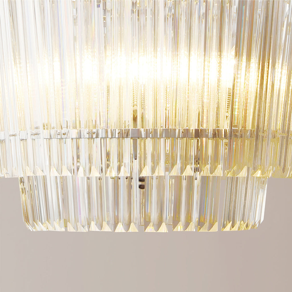 WINTHROP CRYSTAL TEARDROP CEILING LIGHT