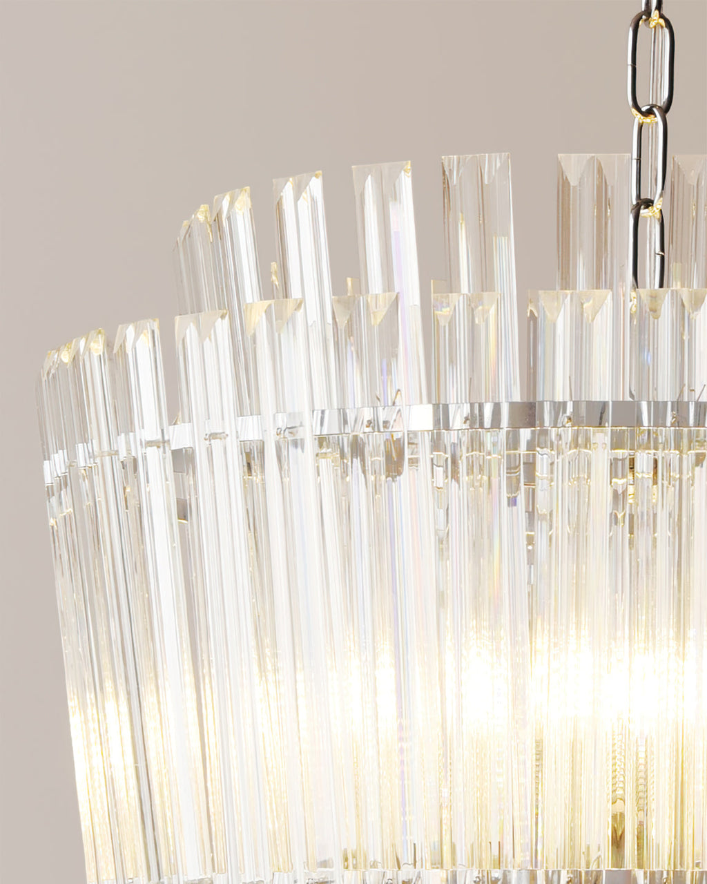 WINTHROP CRYSTAL TEARDROP CEILING LIGHT